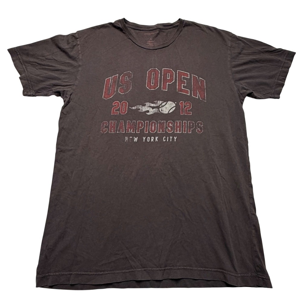 US Open Mens L Graphic T-Shirt 2012 Championships NYC Tennis Jones & Mitchell